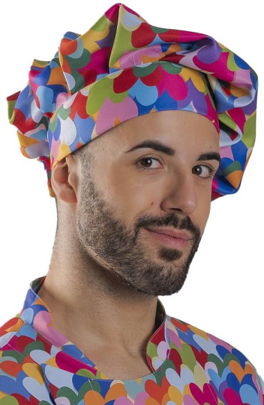 CAPPELLO CHEF COTTONE AGATHA CUORE MULTICOLORE