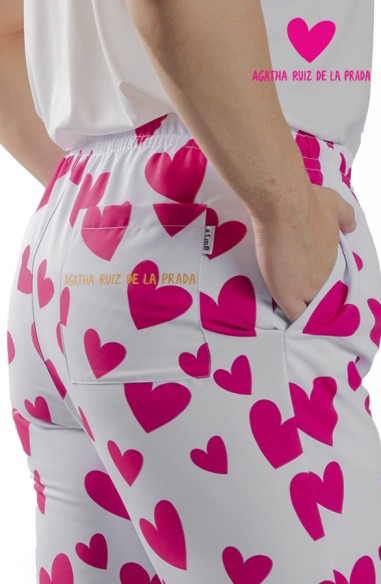 PANTALÓN COCINA UNISEX AGATHA CUORE ROSA