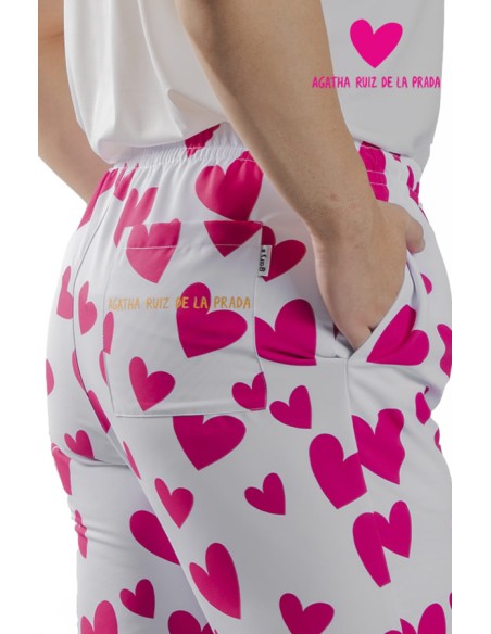 PANTALÓN COCINA UNISEX AGATHA CUORE ROSA