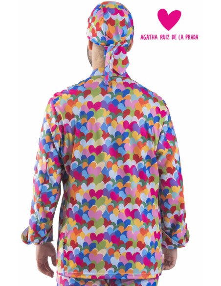 CHAQUETA COCINA ALGODON AGATHA CUORE MULTICOLOR