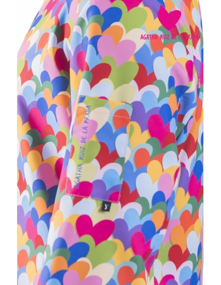 GIACCA CUCINA AGATHA CUORE COTONE MULTICOLORE