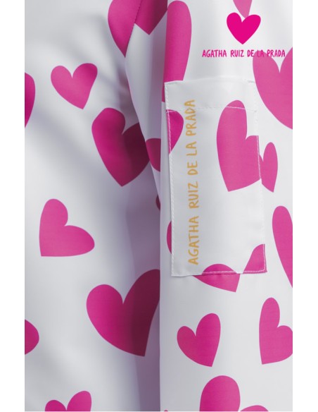 GIACCA DA CUCINA UNISEX AGATHA CUORE ROSA