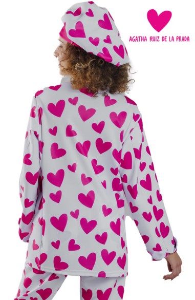 CHAQUETA COCINA UNISEX AGATHA CUORE ROSA