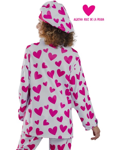 CHAQUETA COCINA UNISEX AGATHA CUORE ROSA