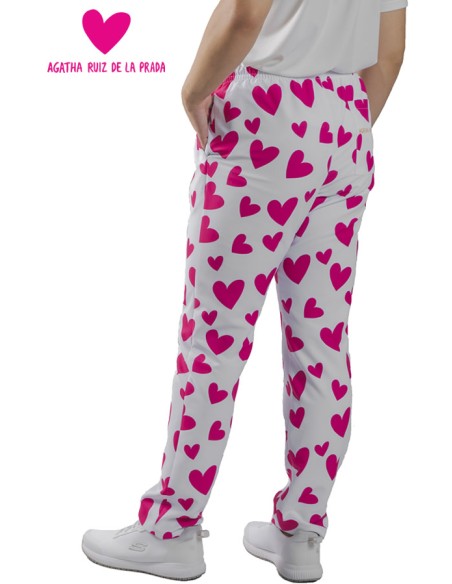 PANTALONE CUCINA UNISEX AGATHA CUORE ROSA