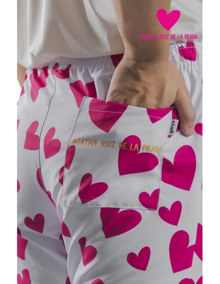 PANTALÓN COCINA UNISEX AGATHA CUORE ROSA