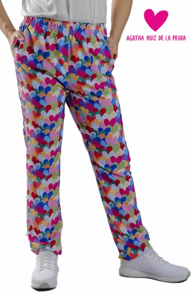 PANTALÓN COCINA ALGODÓN AGATHA CUORE MULTICOLOR