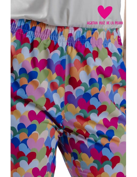 PANTALONE CUCINA AGATHA CUORE COTONE MULTICOLORE