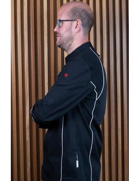 CHAQUETA COCINA UNISEX APIS NEGRA