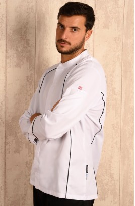 CHAQUETA COCINA UNISEX APIS BLANCA 2