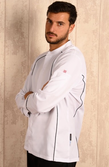 CHAQUETA COCINA UNISEX APIS BLANCA