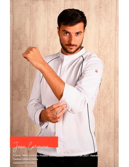 CHAQUETA COCINA UNISEX APIS BLANCA