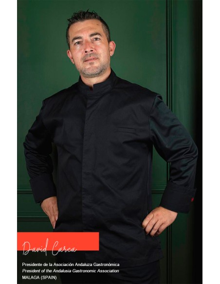CHAQUETA COCINA UNISEX AGNI NEGRA