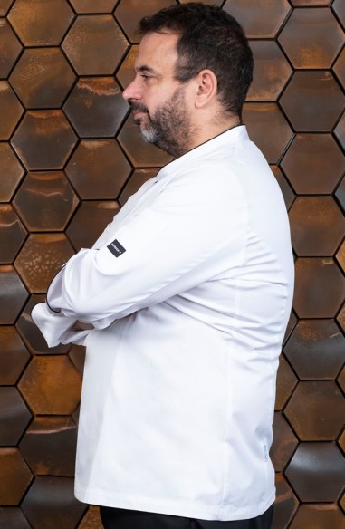 CHAQUETA COCINA UNISEX ICARO BLANCA