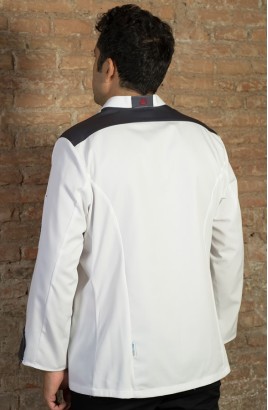 CHAQUETA COCINA HOMBRE HELIOS BLANCA 2