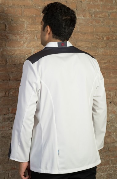 CHAQUETA COCINA HOMBRE HELIOS BLANCA