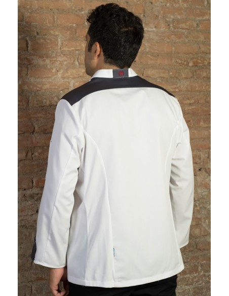 CHAQUETA COCINA HOMBRE HELIOS BLANCA