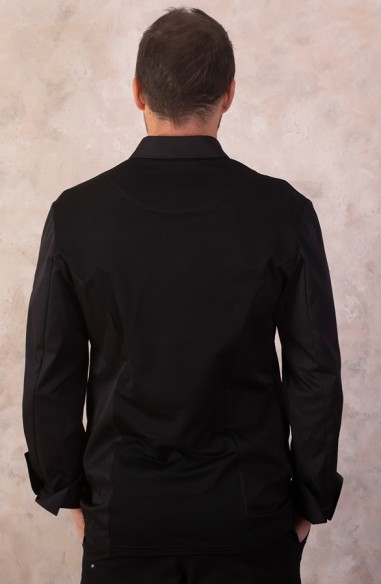 CHAQUETA COCINA UNISEX VULCANO NEGRA