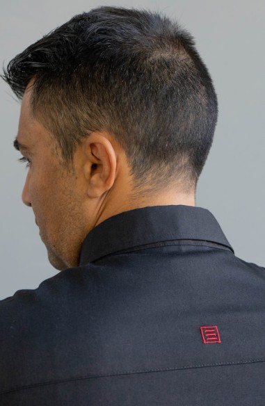 CHAQUETA COCINA UNISEX FORSETI NEGRA