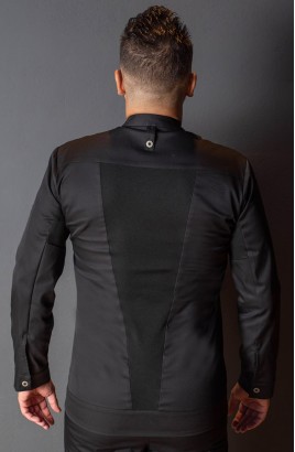 GIACCA CUCINA UNISEX HUBAL NERA 2