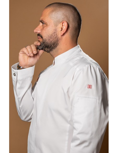 CHAQUETA COCINA UNISEX HUBAL BLANCA