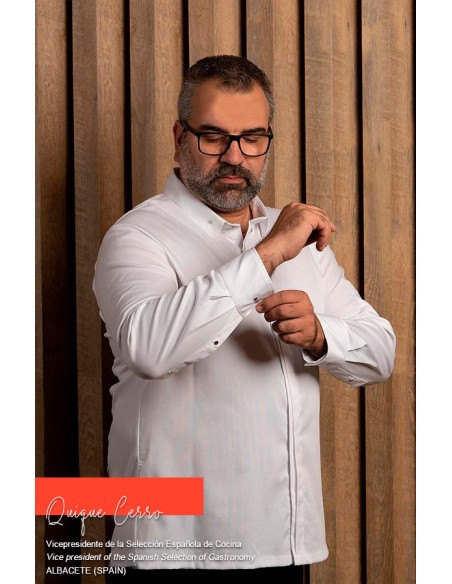 CHAQUETA COCINA UNISEX FORSETI BLANCA