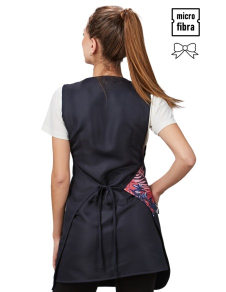GREMBIULE TASCA ZIP VERBENA NAVY