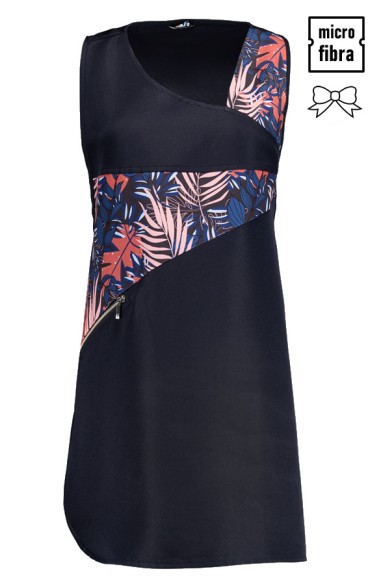 GREMBIULE TASCA ZIP VERBENA NAVY