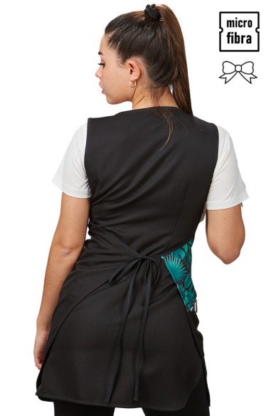 GREMBIULE TASCA ZIP VERBENA NERA