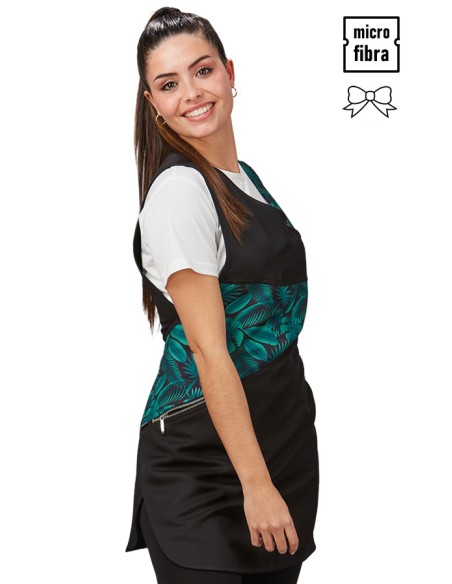 GREMBIULE TASCA ZIP VERBENA NERA