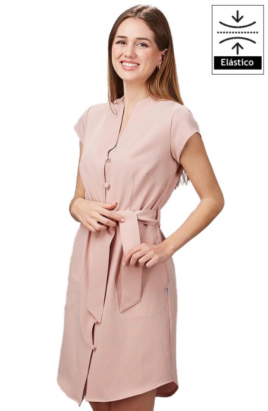 VESTIDO BOTÓN FORRADO VIVAZ