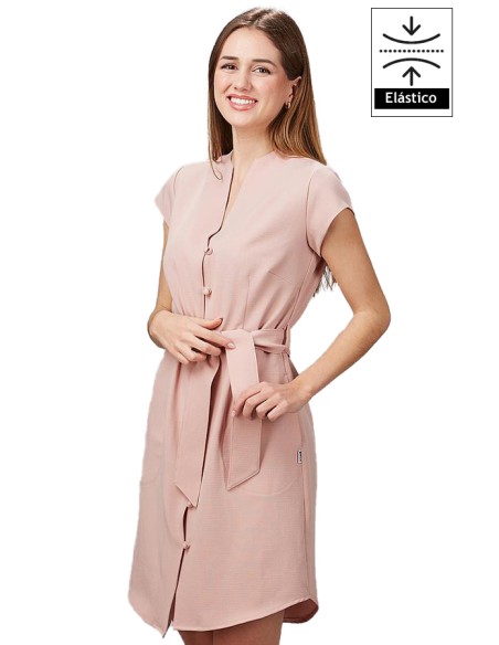 VESTIDO BOTÓN FORRADO VIVAZ