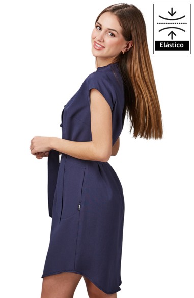 VESTIDO BOTÓN FORRADO VIVAZ