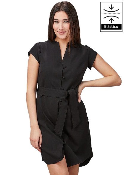 VESTIDO BOTÓN FORRADO VIVAZ