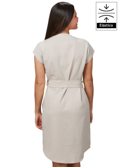 VESTIDO BOTÓN FORRADO VIVAZ