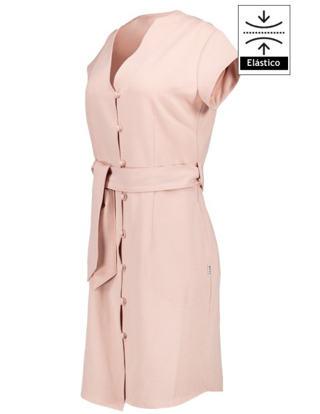 VESTIDO BOTÓN FORRADO VIVAZ