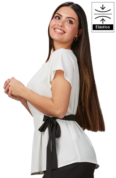 BLUSA DA DONNA CON FIOCCO ZULLA