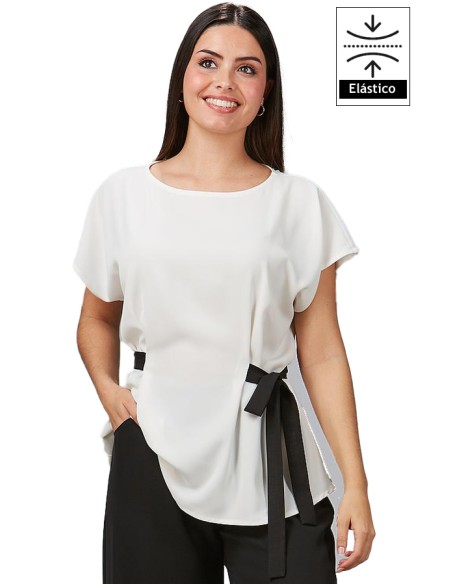 BLUSA DA DONNA CON FIOCCO ZULLA
