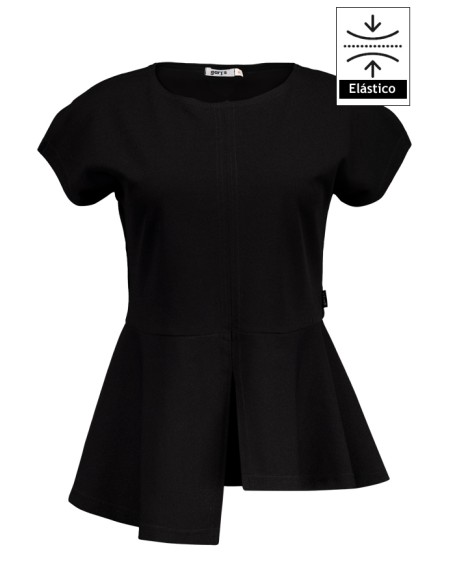 BLUSA MUJER CON VUELO VEZA