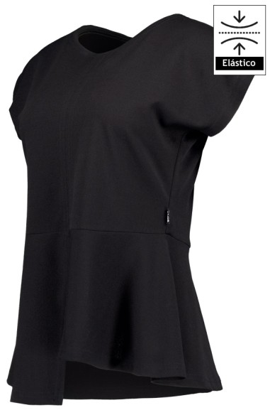 BLUSA MUJER CON VUELO VEZA