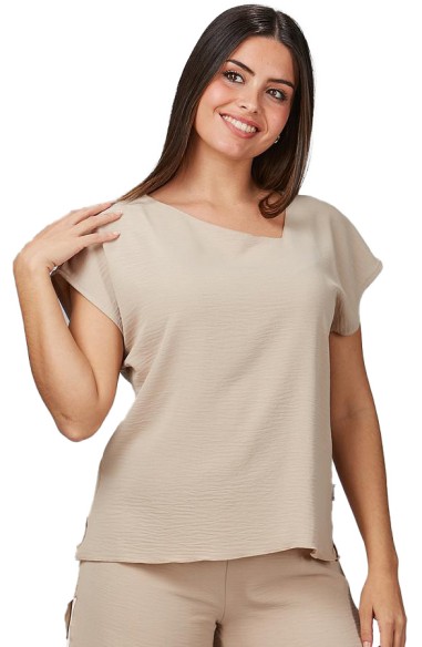 BLUSA MUJER CUELLO ASIMÉTRICO JARA