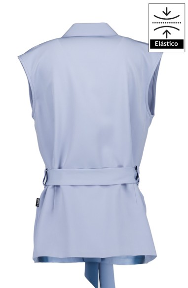 CHALECO MUJER CUELLO SOLAPA ARABIS