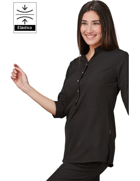 BLUSA MUJER CUELLO MAO VINCA