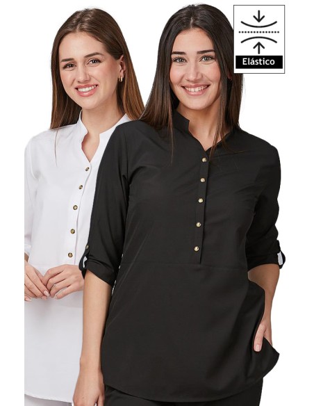BLUSA MUJER CUELLO MAO VINCA