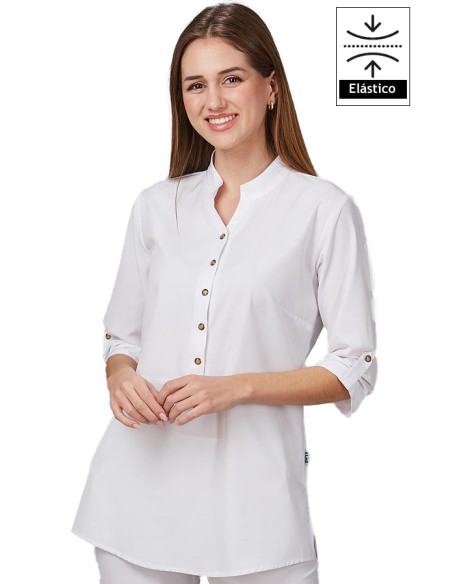 BLUSA MUJER CUELLO MAO VINCA