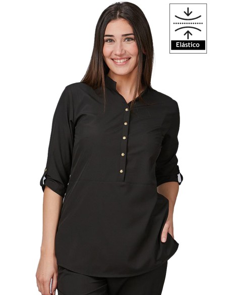 BLUSA MUJER CUELLO MAO VINCA
