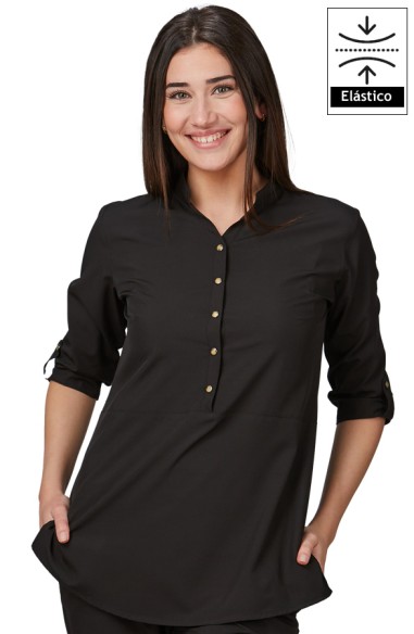 BLUSA MUJER CUELLO MAO VINCA
