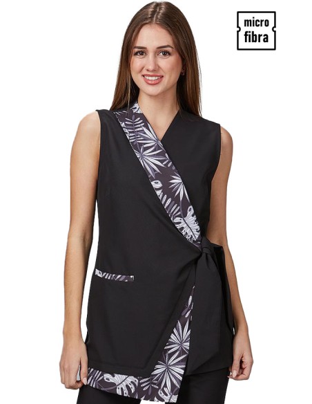 BLUSA MICROFIBRA COLLO FUMATORI FICUS