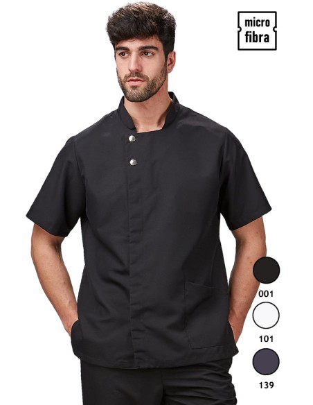 CASACA M/C CORCHETES MICROFIBRA HOMBRE