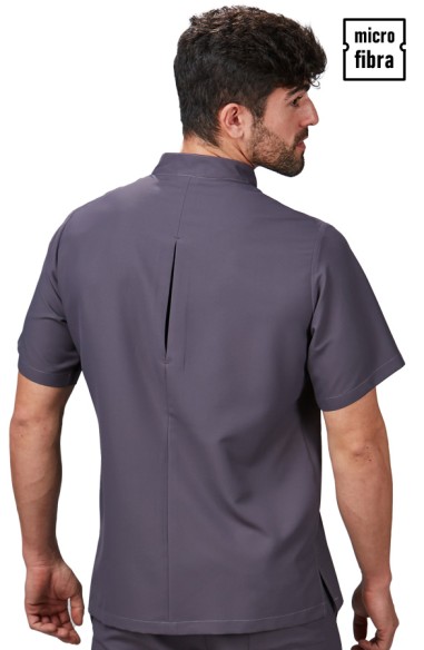 CASACA M/C CORCHETES MICROFIBRA HOMBRE